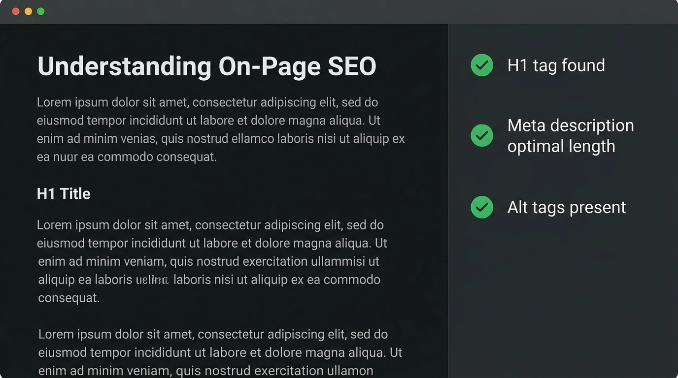 On-Page SEO Checklist: complete content optimization guide