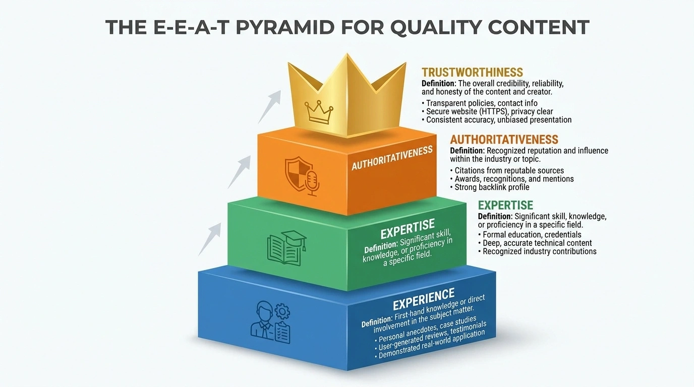 Google E-E-A-T Guide 2026: How to Satisfy Search Quality Signals